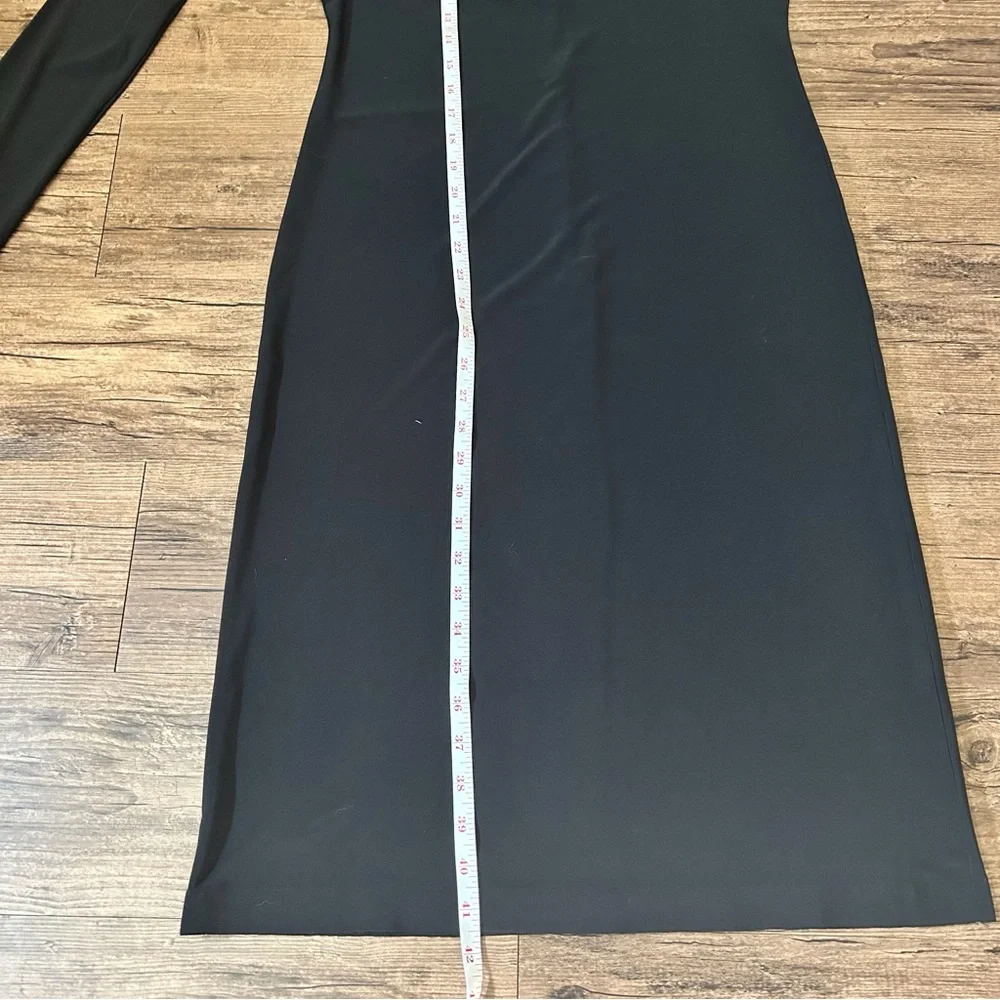 Norma Kamali Black One Shoulder Cutout Fitted Spandex Dress - Picture 8 of 11